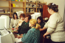 2001 gada marts Pirmie sistmas ALISE kursi Foto no RCB arhva